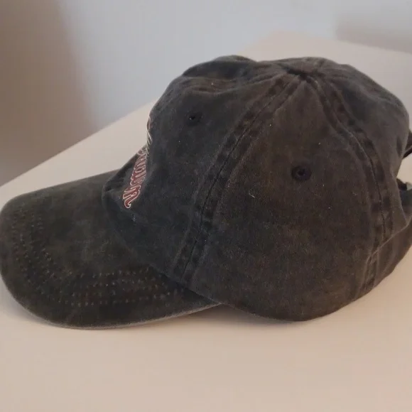Indian Motorcycle Gray DEMIM VINTAGE Cap HAT - Picture 3 of 6